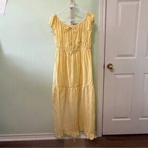 Boohoo Dress Maxi Dress tiered Yellow 14